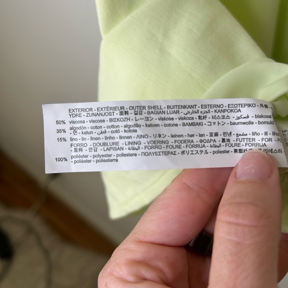 NWT Zara Linen blend dress with built in shorts - Picture 7 of 10